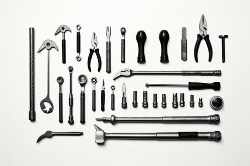 道具陳列五金工具零件材料物品擺放攝影圖 攝影